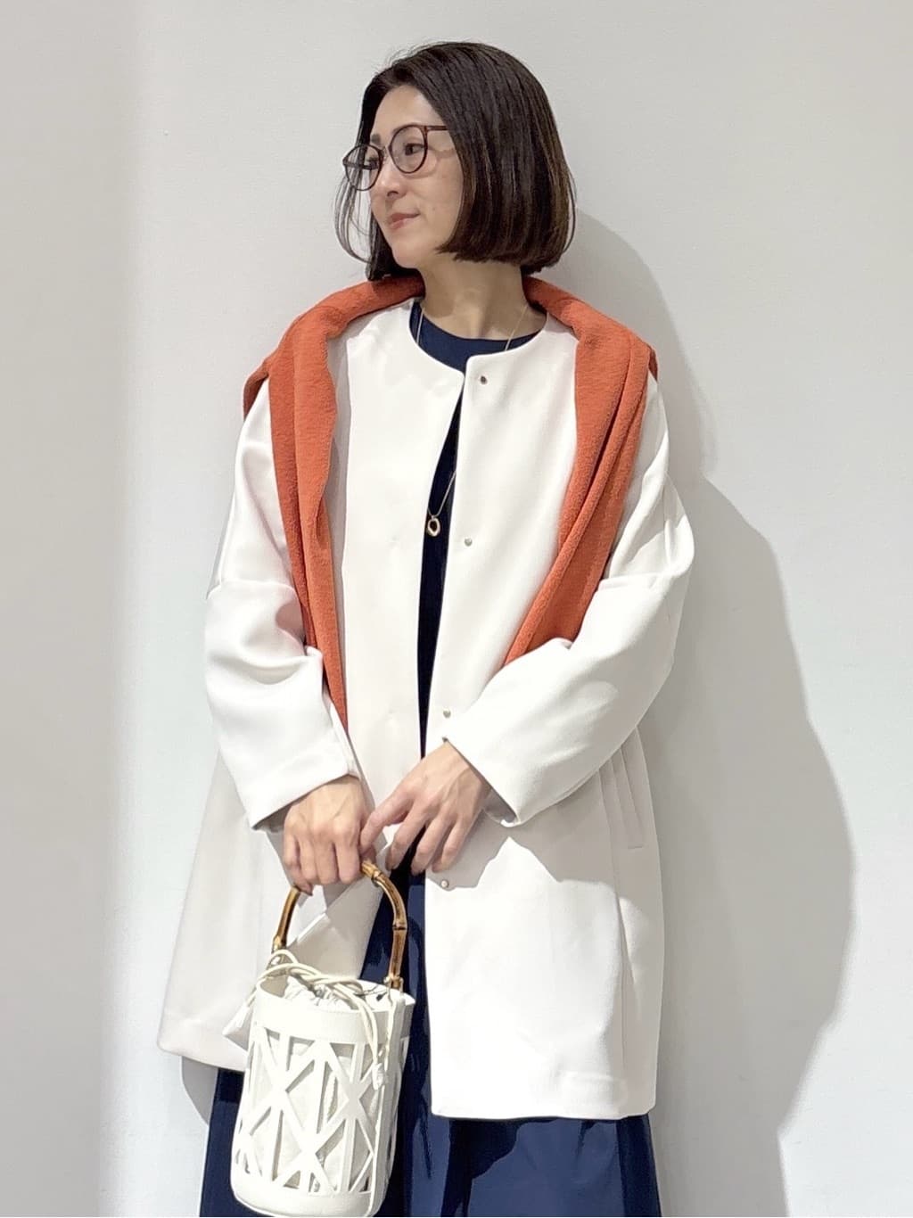 NAKAさんの「OPAQUE.CLIP｜フォルムスリーブミドルコート【洗濯機OK】」を使ったコーディネート