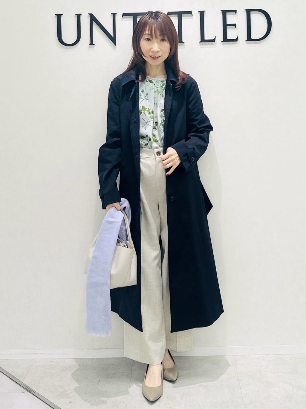 Miwaさんの「UNTITLED｜◆【アンサンブル可/洗える】クルーネックニットカーディガン」を使ったコーディネート