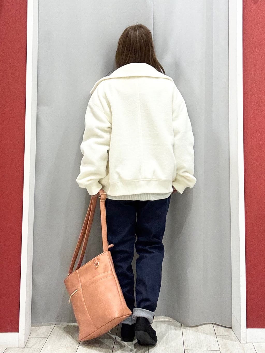 shioさんの「SHOO･LA･RUE｜【S-LL】軽くてふんわりあたたかい スライバージャケット」を使ったコーディネート