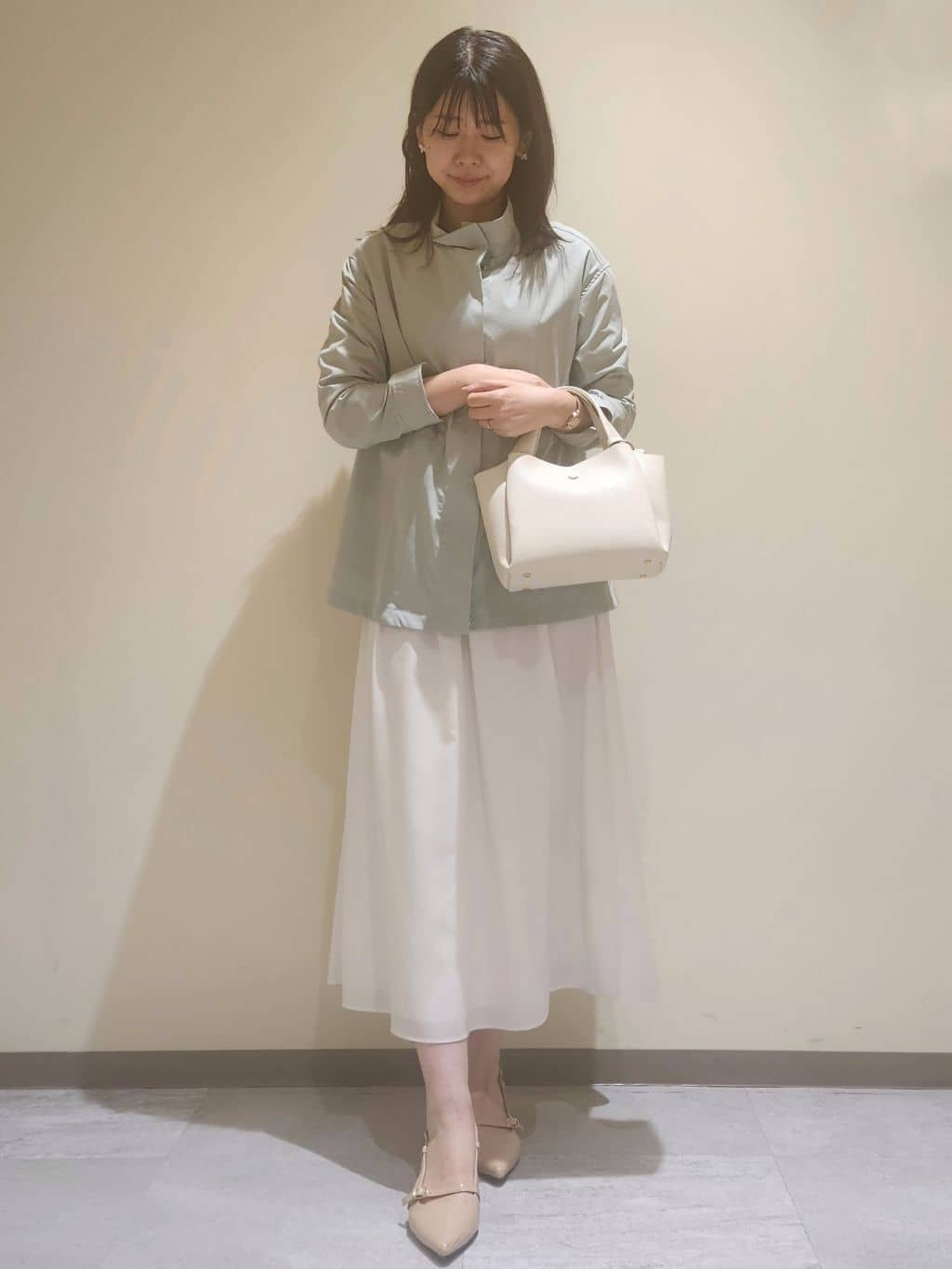 yukaさんの「COUP DE CHANCE｜◆【手洗い可／軽量/フードなし】スタンド衿ブルゾン」を使ったコーディネート