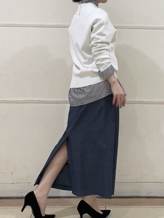 watanabeさんの「UNTITLED｜【洗える】ミラノリブニット」を使ったコーディネート