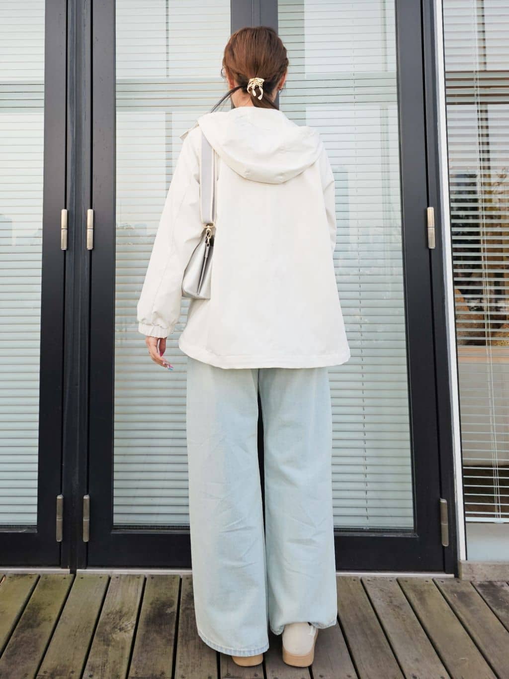 ゆゆさんの「SHOO･LA･RUE｜【洗濯機可/S-LL】軽やかなパイピングがポイント スウェットライクニット」を使ったコーディネート