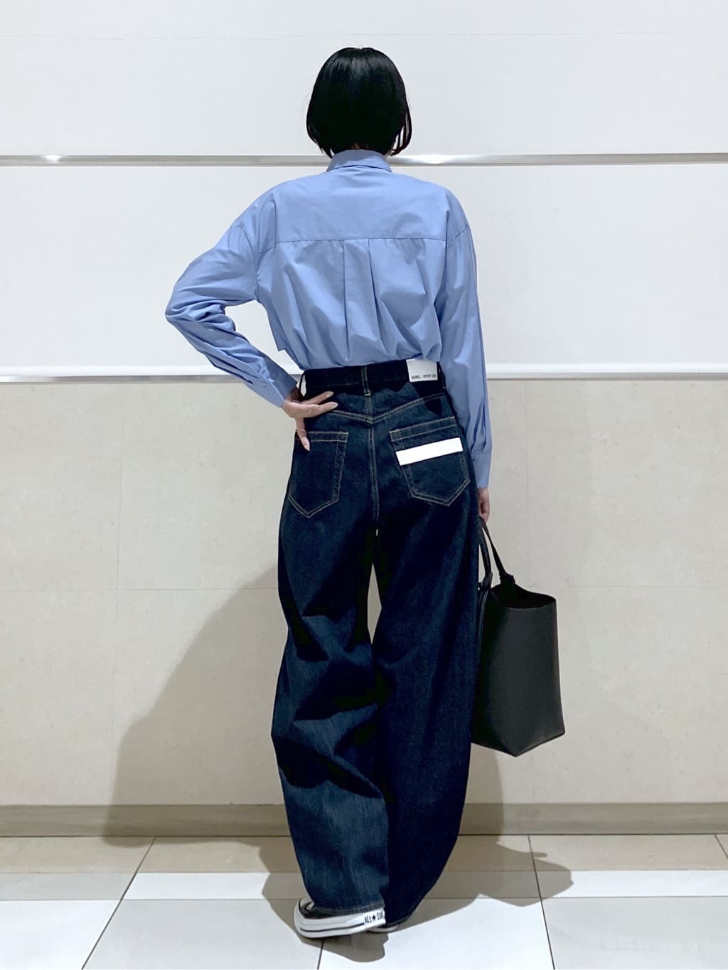eriko さんの「Dessin｜【洗える】フリルシャツブラウス」を使ったコーディネート