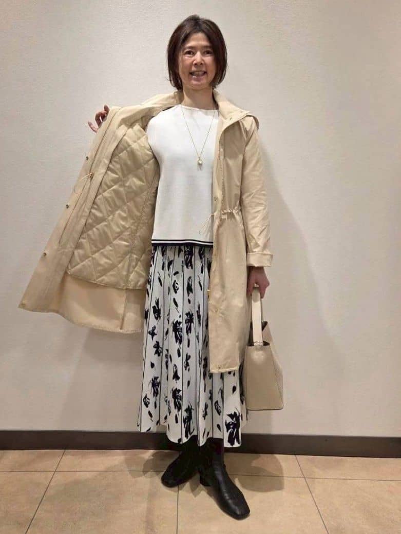 Rumiさんの「Reflect｜【中綿ライナー付き】ライナー付きフーデッドロングコート」を使ったコーディネート