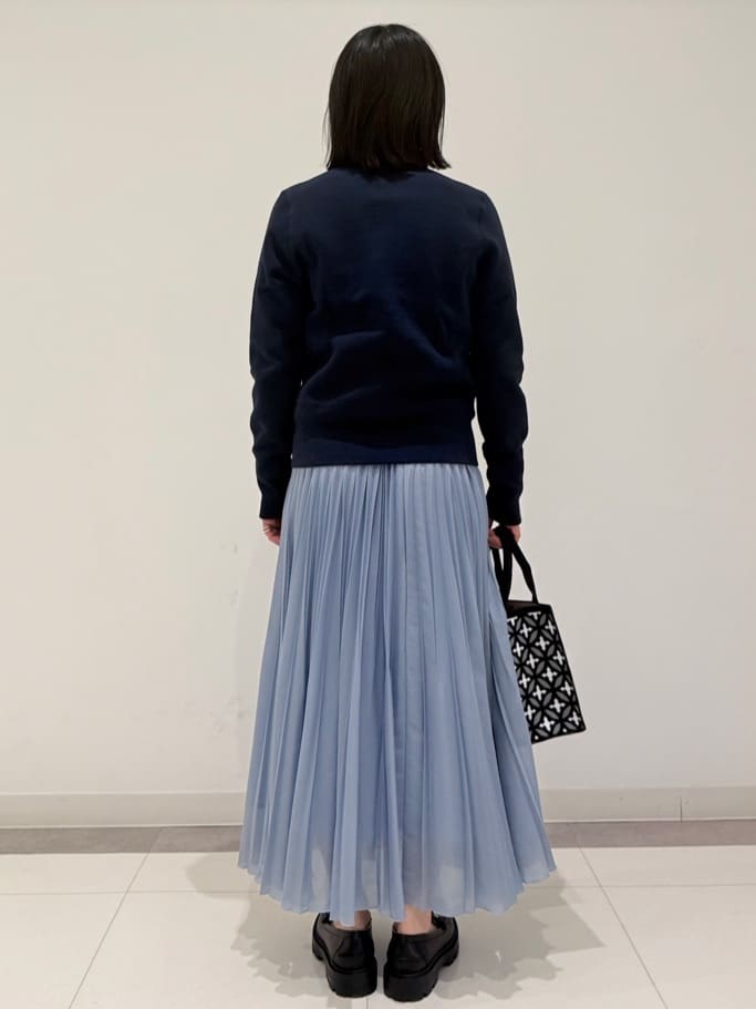 MIYAKAWAさんの「DRESSTERIOR｜ウォッシャブルブライトシアープリーツスカート」を使ったコーディネート