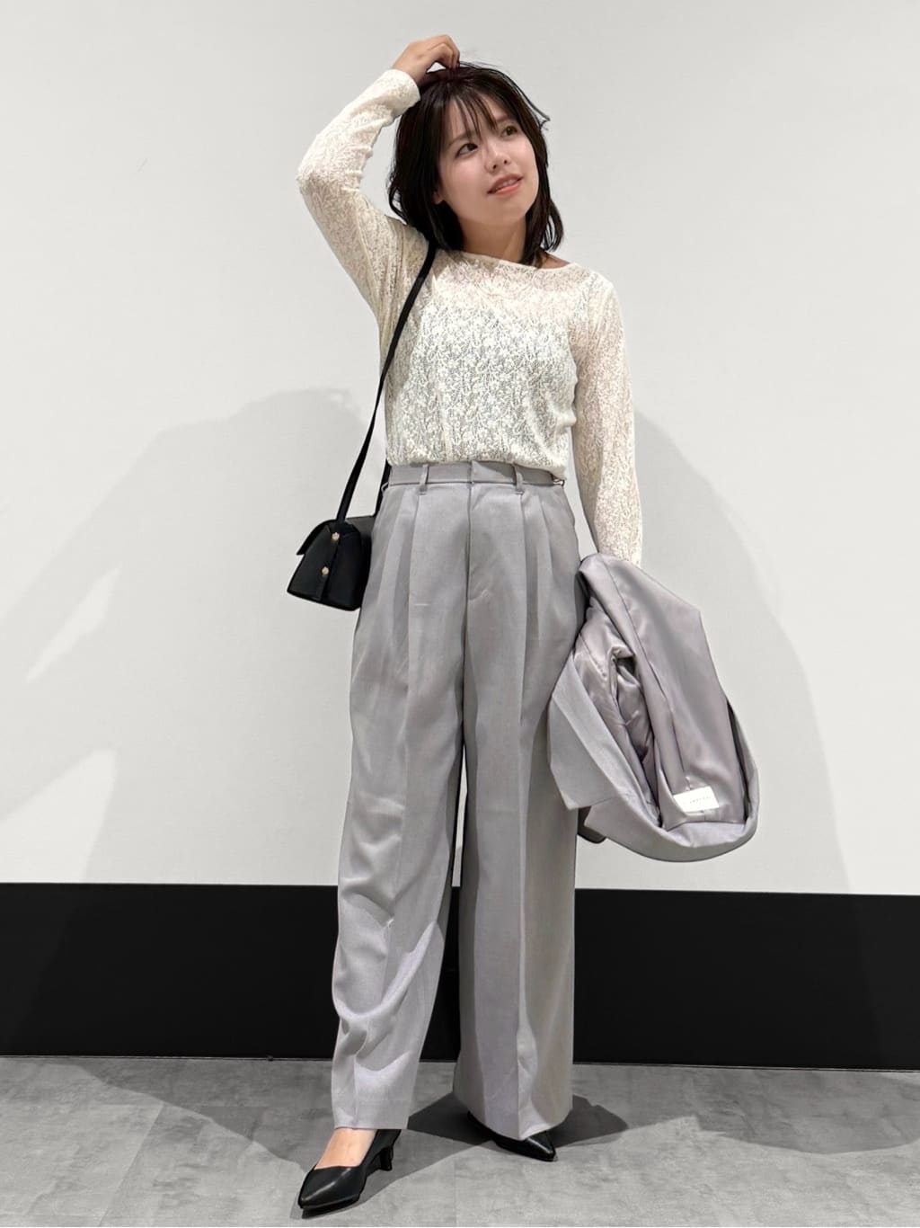 macchaさんの「THE SHOP TK｜【通勤にもデイリーにも】CAVIAN 金ボタンダブルブレストジャケット」を使ったコーディネート