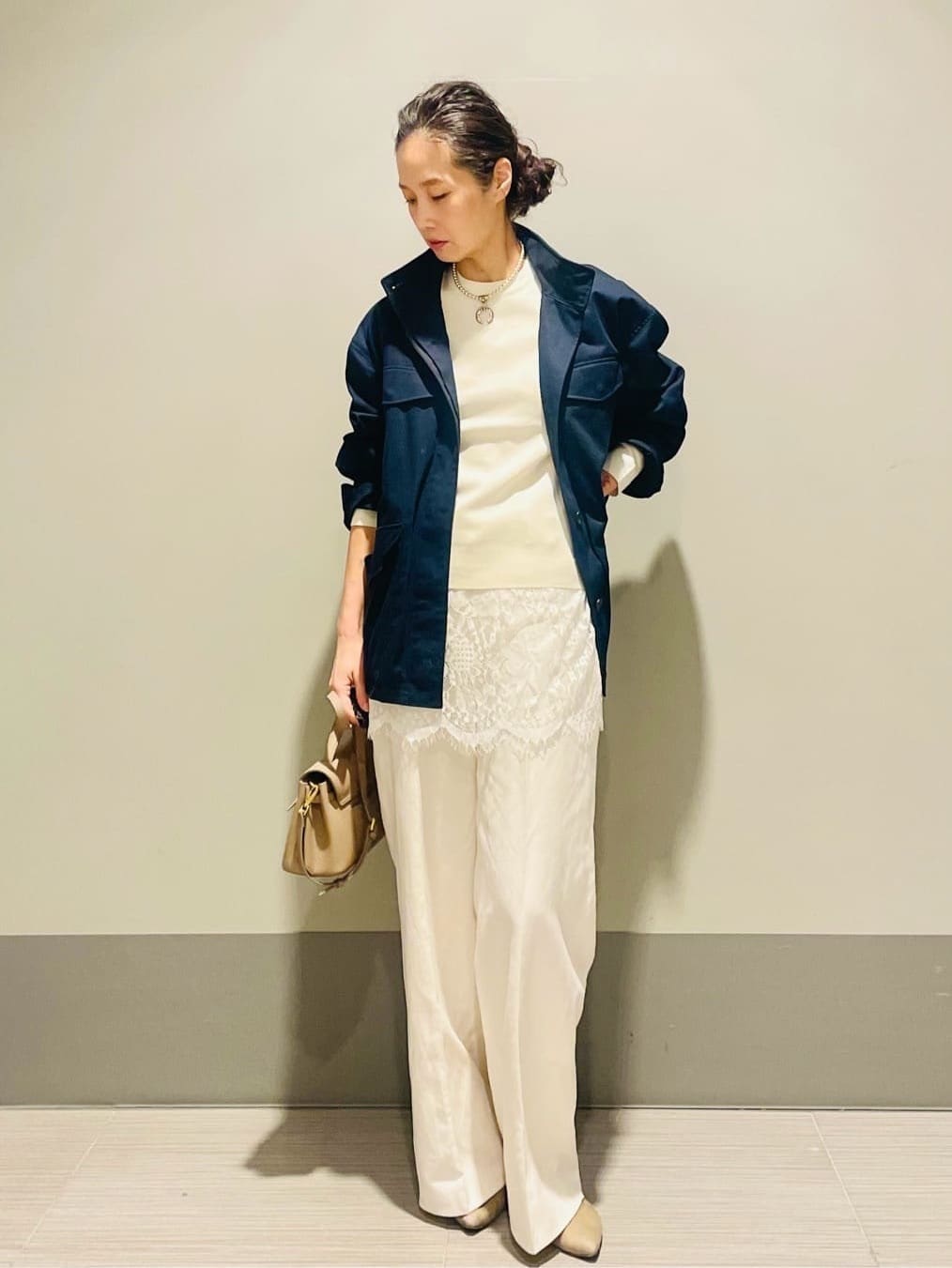 Annさんの「DRESSTERIOR｜◆【ウォッシャブル】コットンフルニードルニット」を使ったコーディネート
