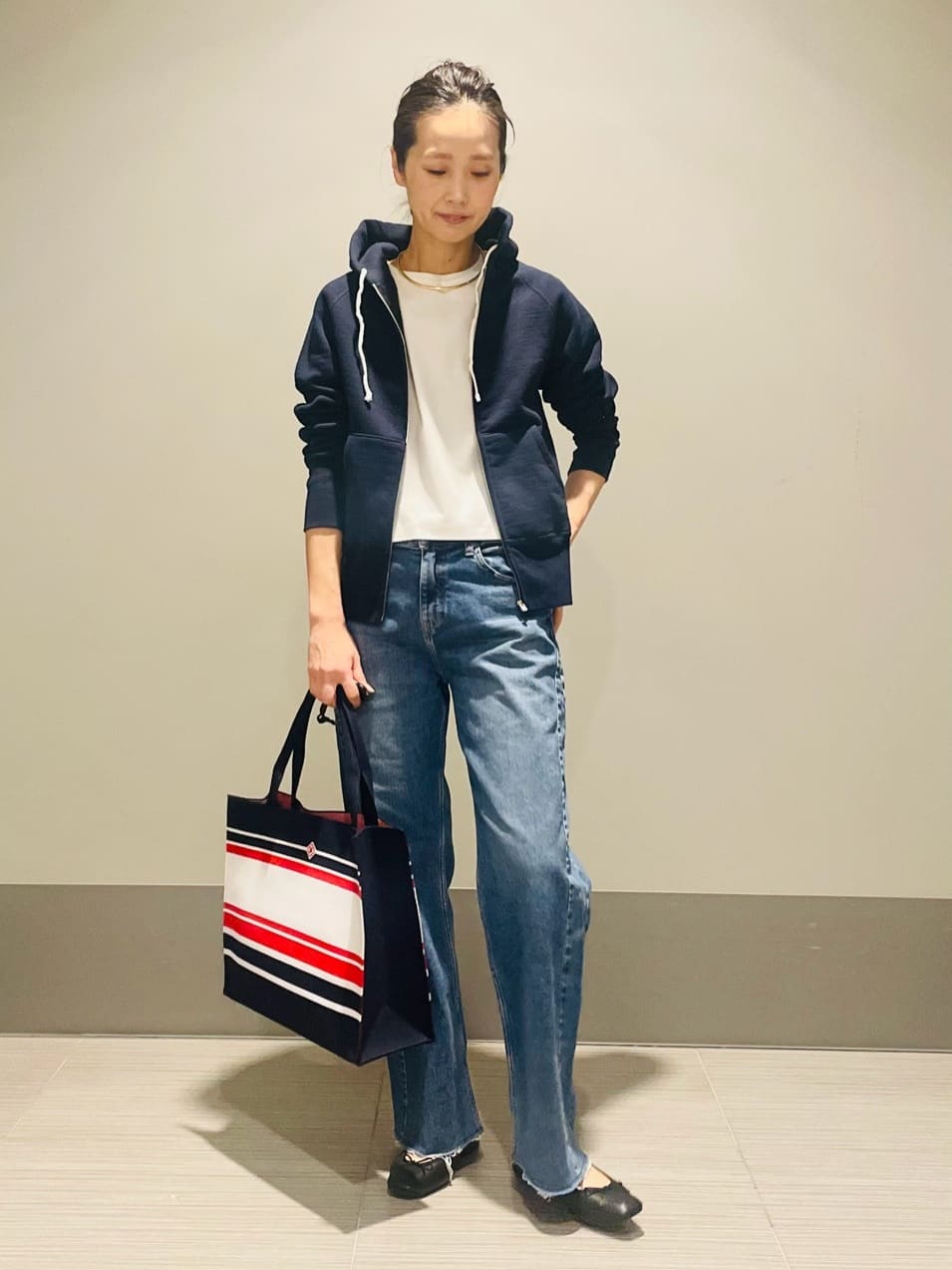 Annさんの「DRESSTERIOR｜デキシー吊裏毛ジップアップパーカ」を使ったコーディネート
