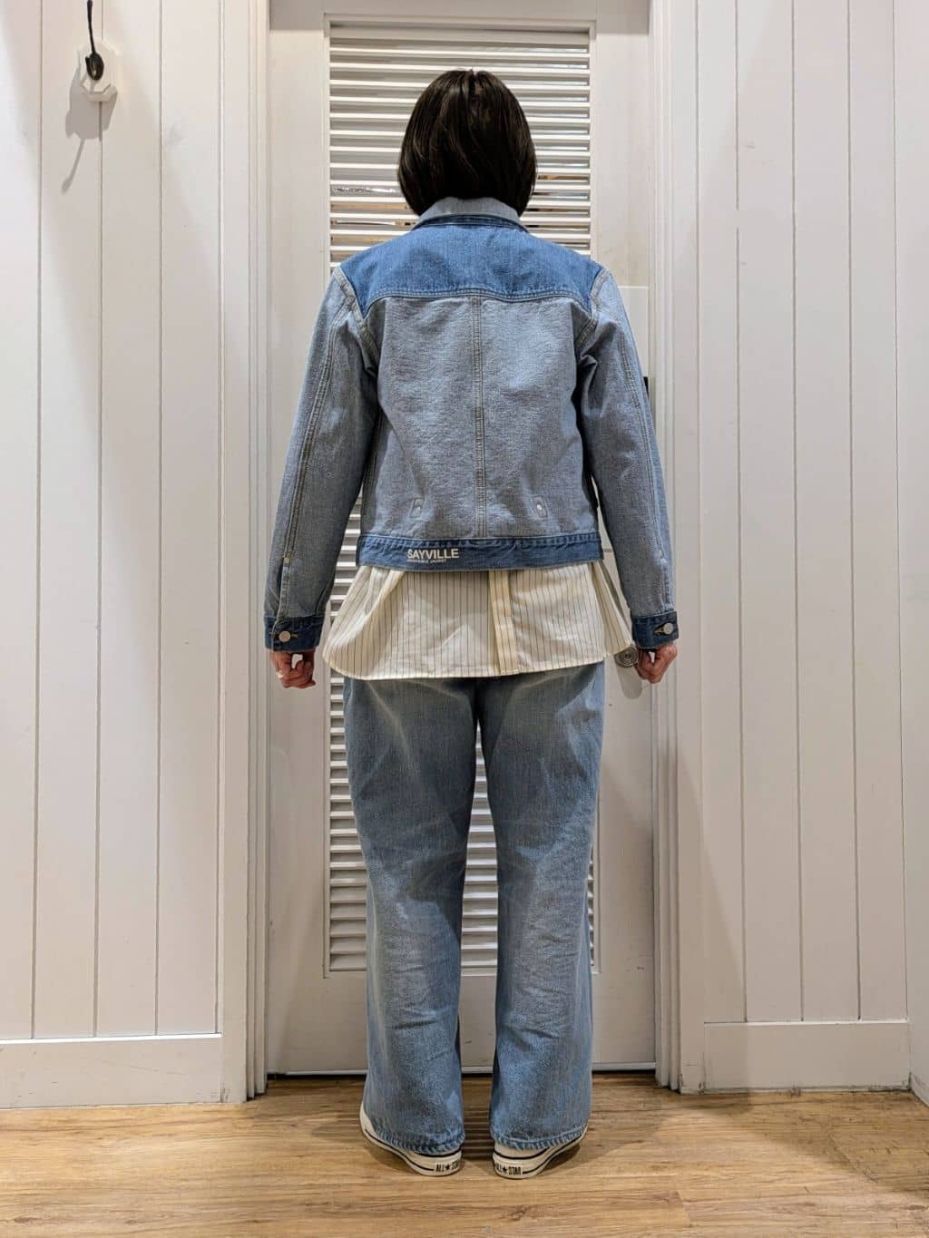 Asaさんの「Dessin｜【洗える】バックボタンオーバーシャツ」を使ったコーディネート
