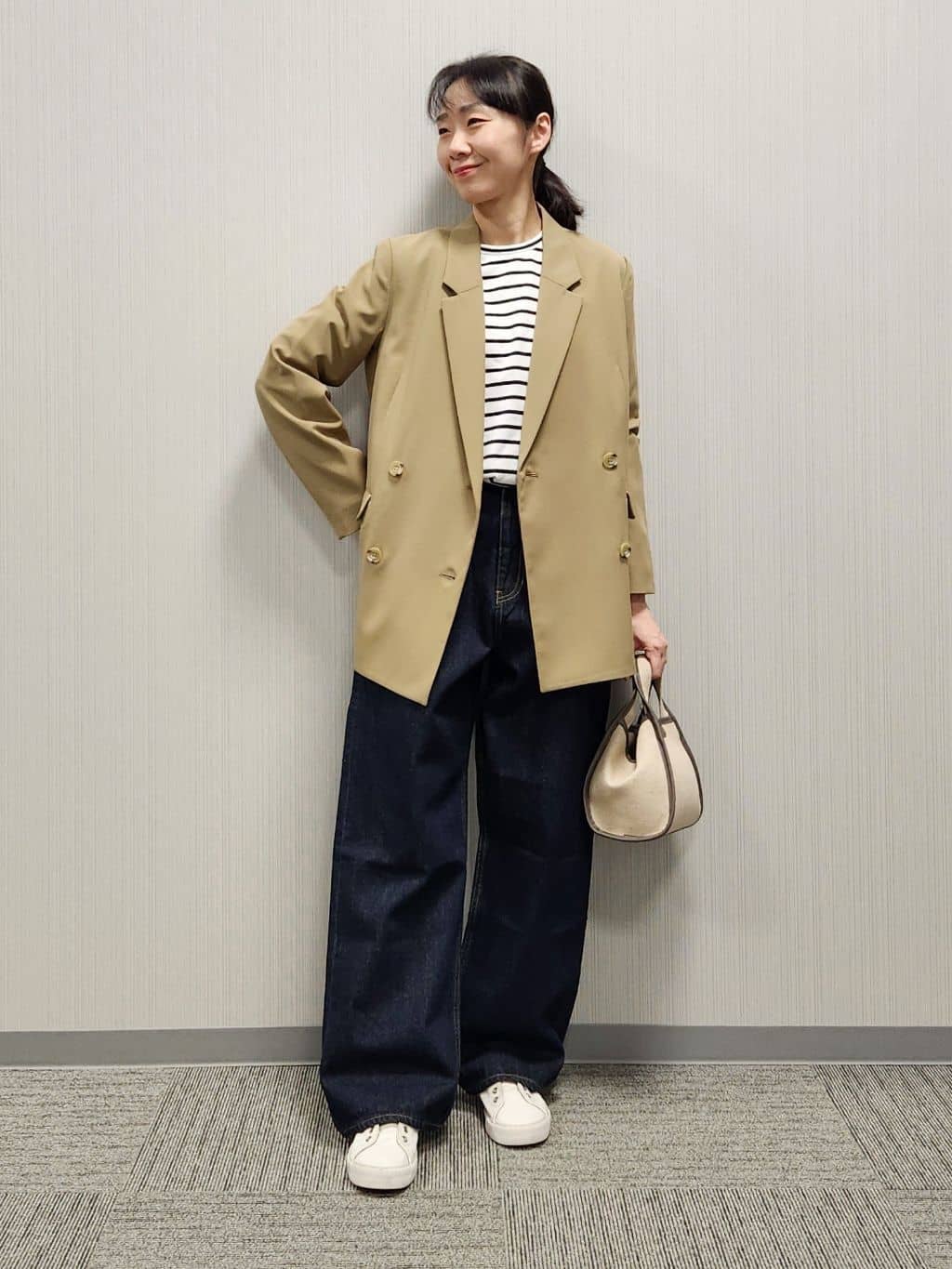naraさんの「Dessin｜【洗える】シャツテールロングTシャツ」を使ったコーディネート