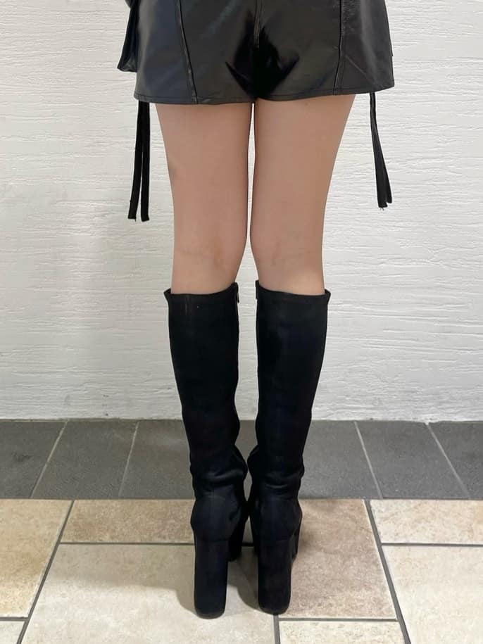 Maoさんの「ESPERANZA｜【ラク盛り/約12cm】ラク盛り厚底ロングブーツ」を使ったコーディネート