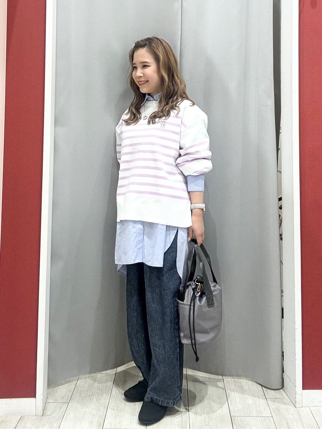 shioさんの「SHOO･LA･RUE｜楽にきちんと見られたい　大人カジュアルボーダーニット」を使ったコーディネート