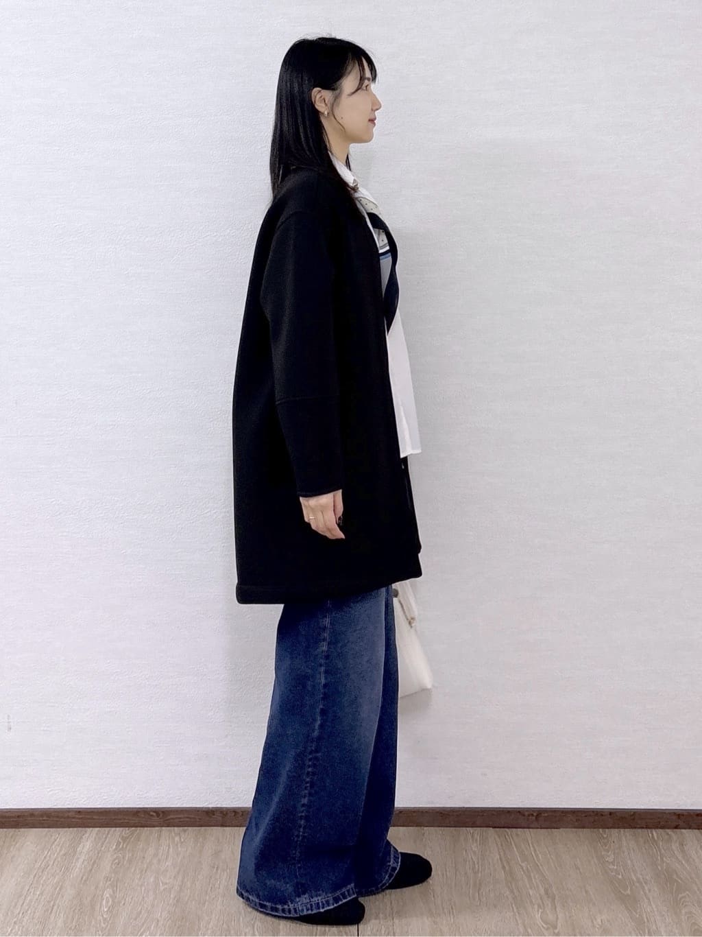 sachikoさんの「OPAQUE.CLIP｜リバーシブル配色ノーカラーコート【洗濯機OK】」を使ったコーディネート