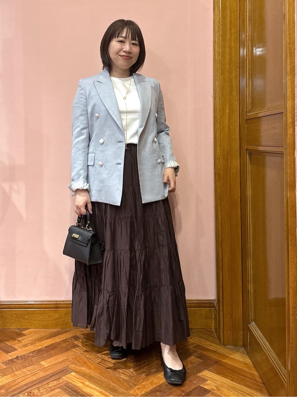 komatsuさんの「DRESSTERIOR｜【セットアップ可】リネンブレンドダブルブレストジャケット」を使ったコーディネート