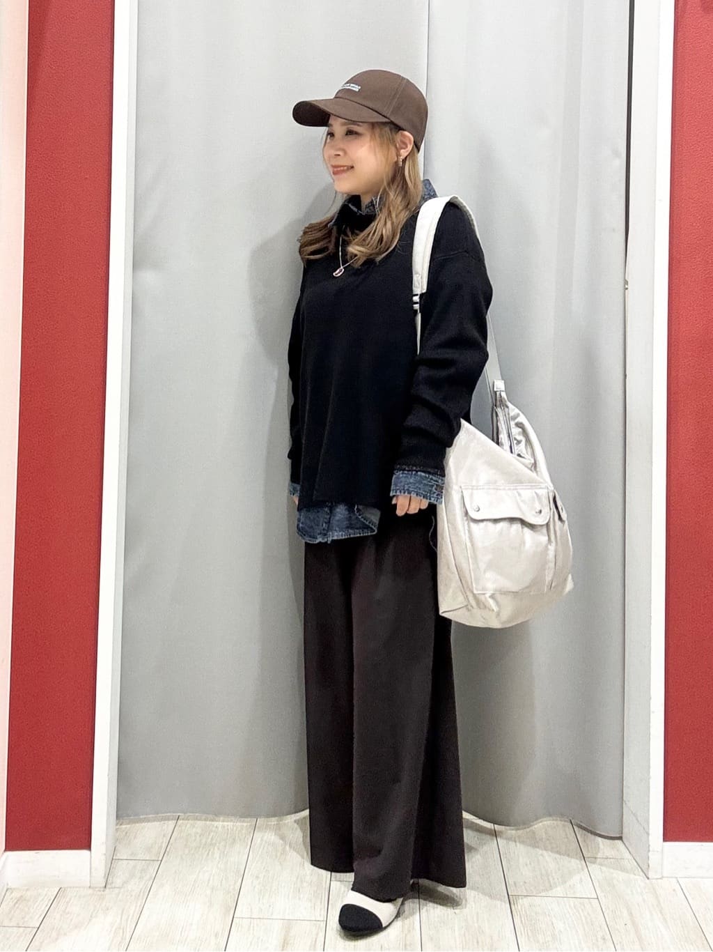 shioさんの「SHOO･LA･RUE｜【NEW/22.5㎝-24.5㎝】洗えてサラサラ ニットパンプス」を使ったコーディネート
