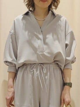toyaさんの「Dessin｜【2点セット・洗える】メランジツイルセットアップ」を使ったコーディネート