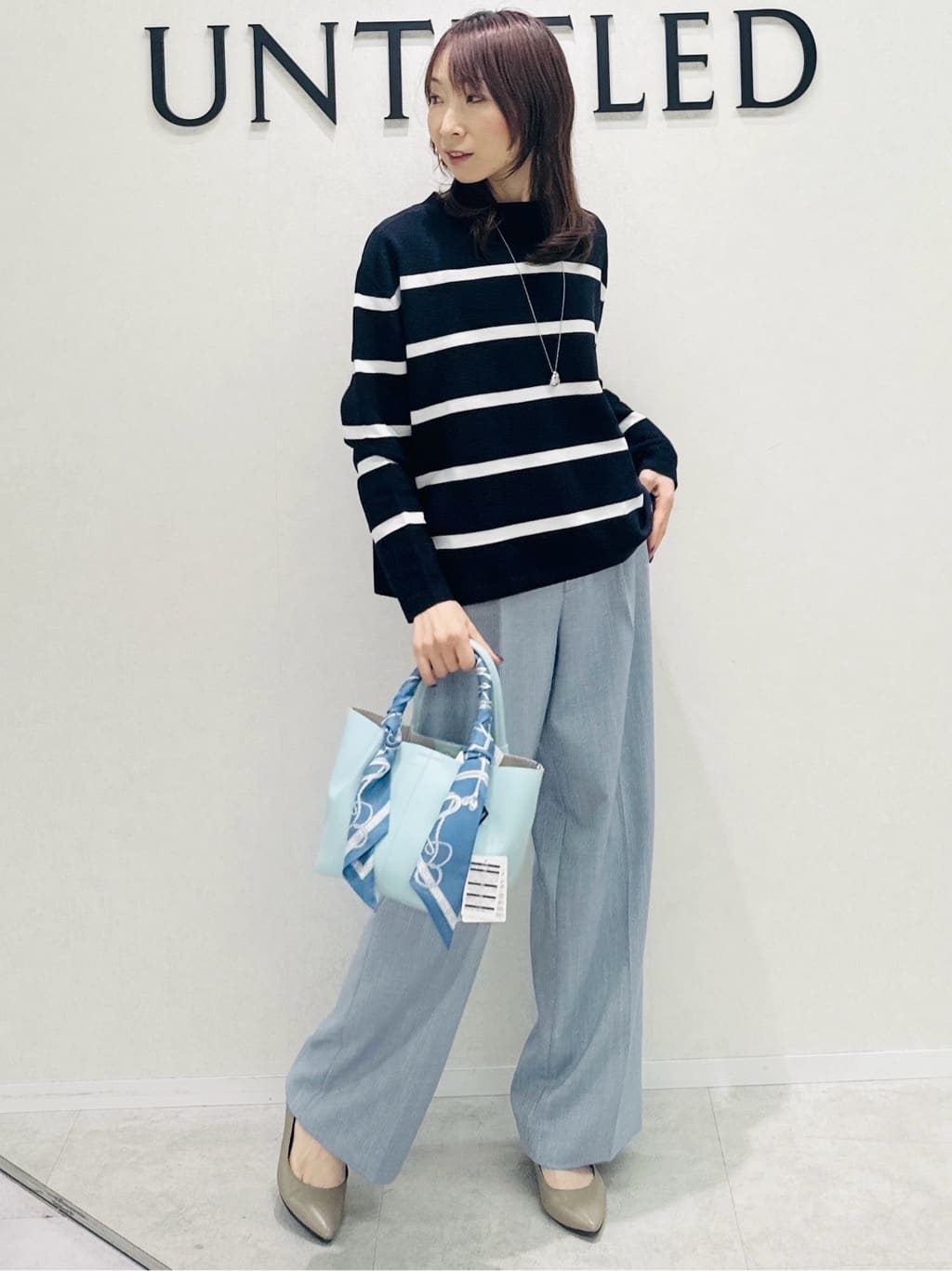 Miwaさんの「UNTITLED｜◆【ゆったり/洗える】クロップドニットプルオーバー」を使ったコーディネート