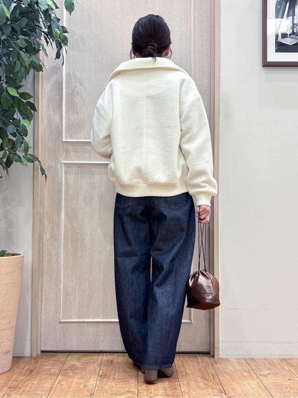 なみさんの「SHOO･LA･RUE｜【S-LL】軽くてふんわりあたたかい スライバージャケット」を使ったコーディネート