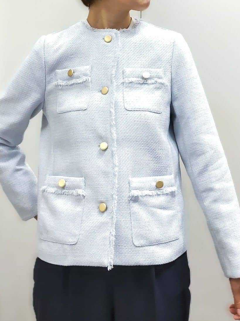 やまちゃんさんの「grove｜【マシンウォッシュ/防シワ/UVカット】ボウタイブラウス【マルチWAY】」を使ったコーディネート