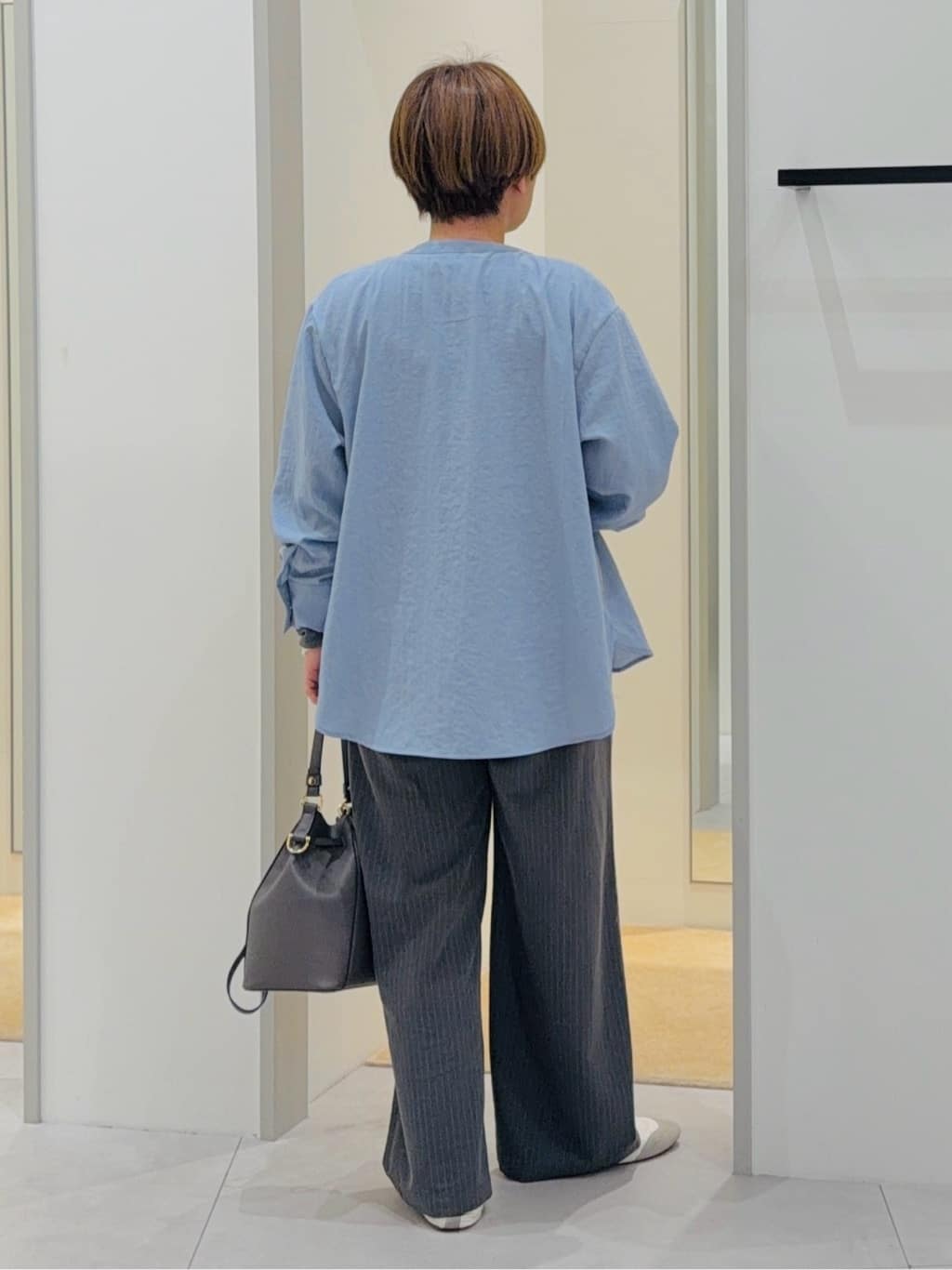 タナさんの「THE SHOP TK｜配色テレコカットソー」を使ったコーディネート