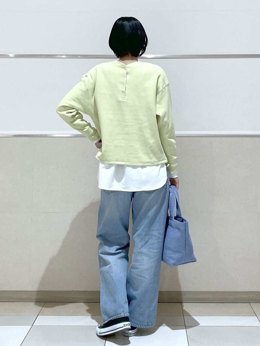 eriko さんの「Dessin｜【前後2WAY/洗える】ドロストリブカットソー」を使ったコーディネート