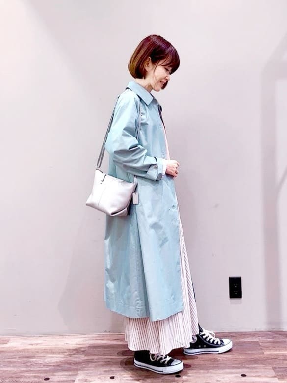 Satoさんの「Dessin｜シャンブレースプリングコート」を使ったコーディネート