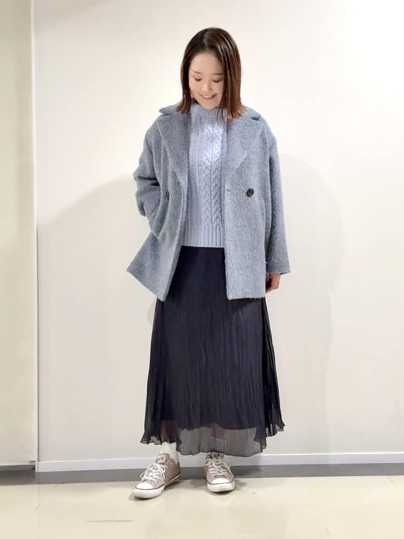 YUIさんの「UNTITLED｜【エレガントジャケット/アウター】イタリアンシャギーPコート」を使ったコーディネート