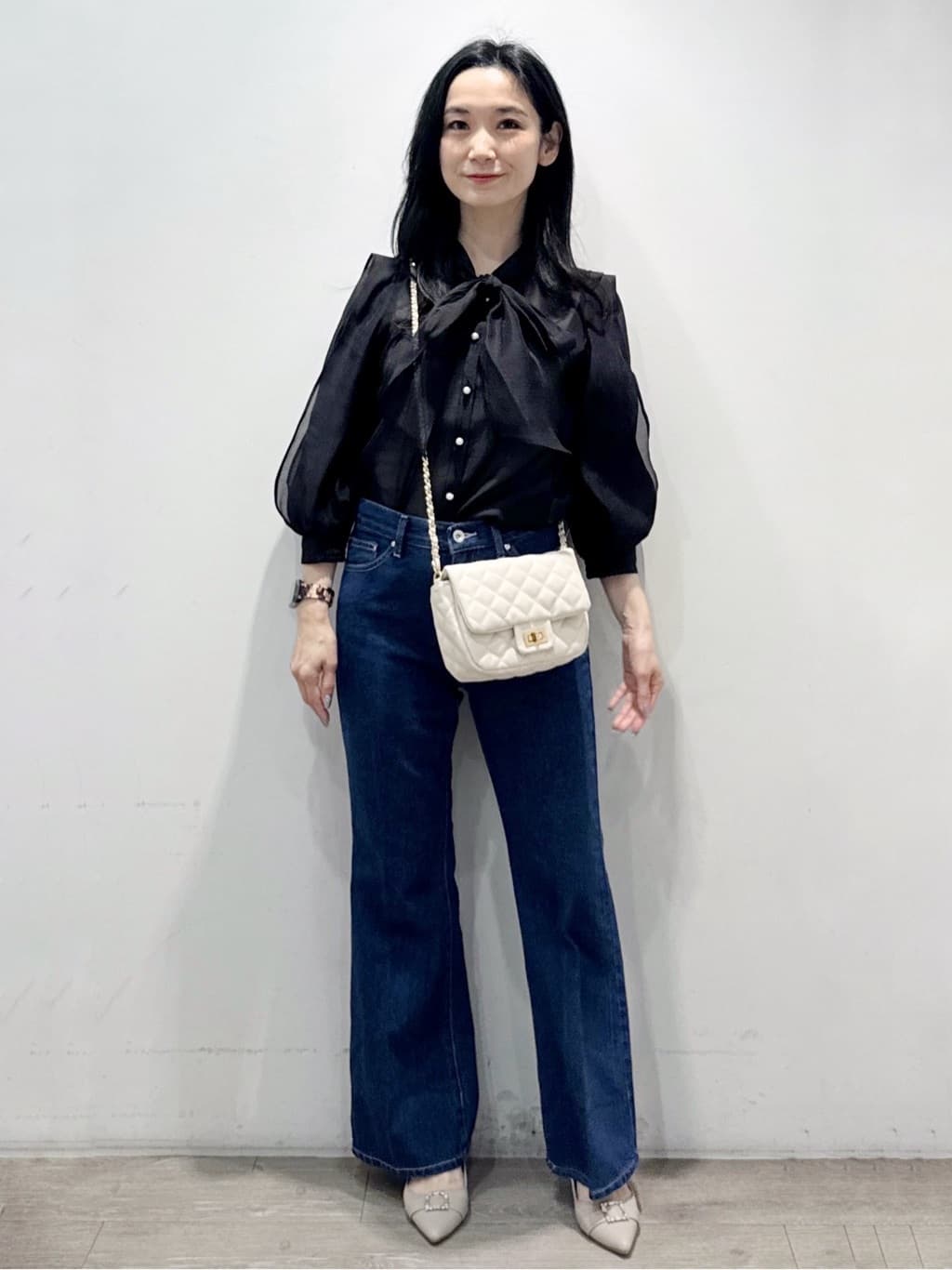 yuicciさんの「OPAQUE.CLIP｜フォルムスリーブミドルコート【洗濯機OK】」を使ったコーディネート