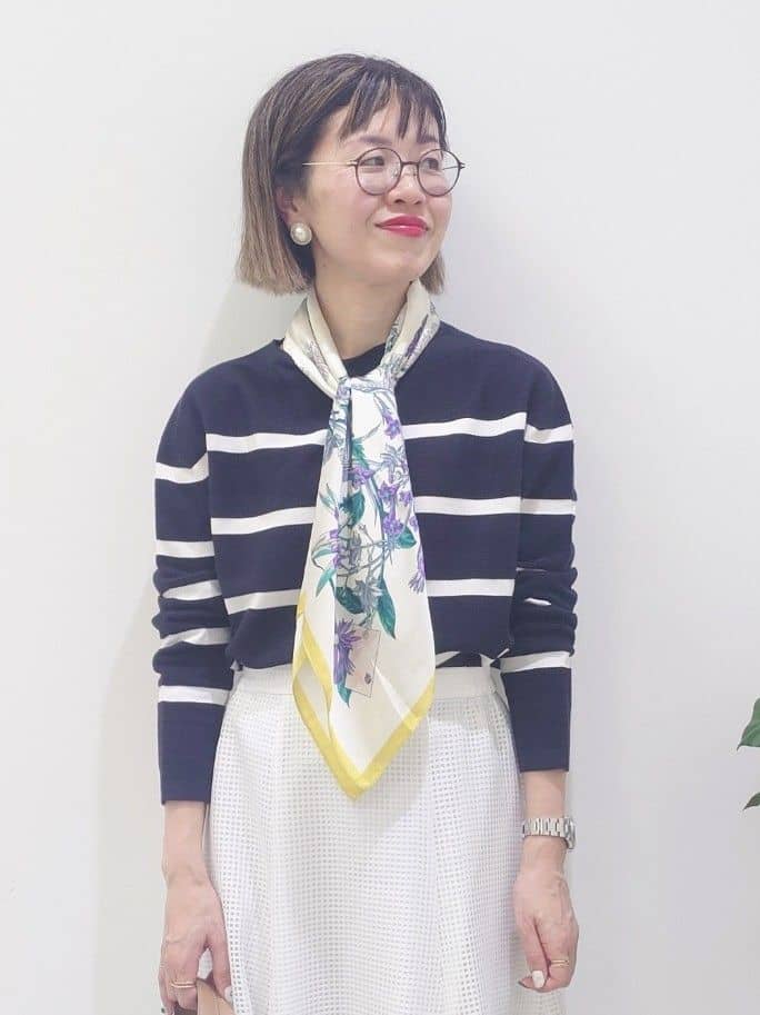 MUTSUKOさんの「UNTITLED｜◆【ゆったり/洗える】クロップドニットプルオーバー」を使ったコーディネート