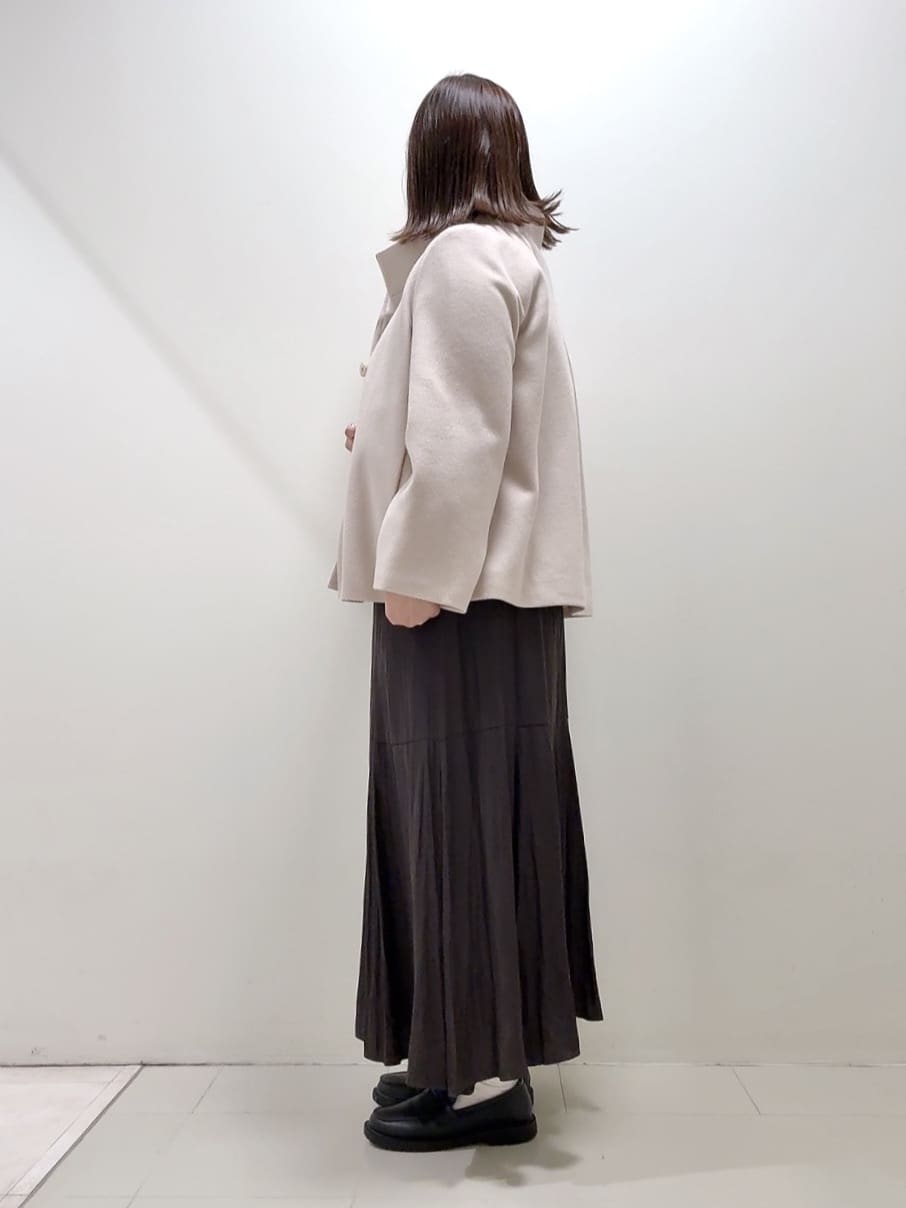 YUIさんの「UNTITLED｜【洗える】スポンディッシュ ボトルネックニット」を使ったコーディネート