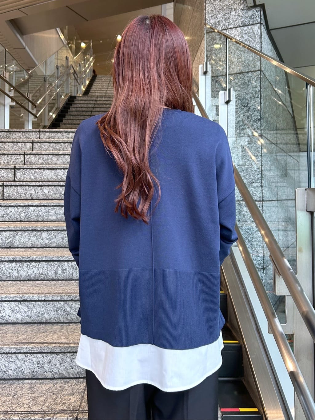 Risaさんの「OPAQUE.CLIP｜《ツインセット》ワイドニット&times;裾フレアタンクトップ【洗濯機OK】」を使ったコーディネート