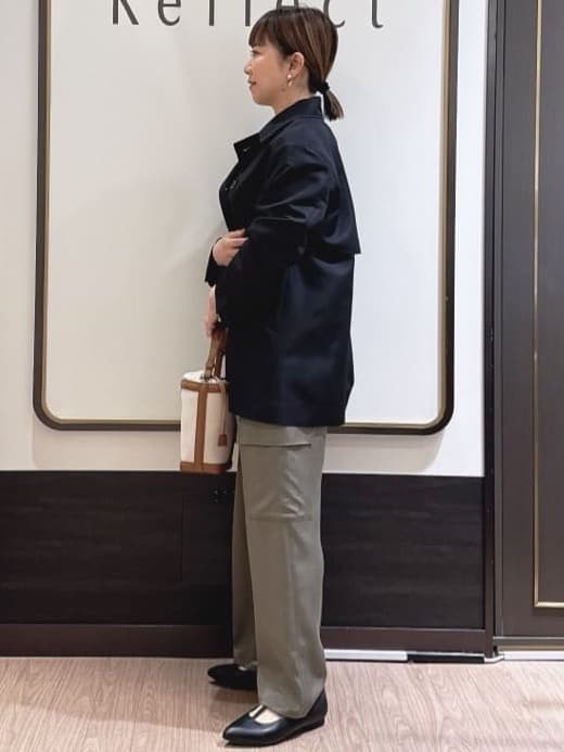 nekoさんの「Reflect｜スキッパーネックニットプルオーバー」を使ったコーディネート