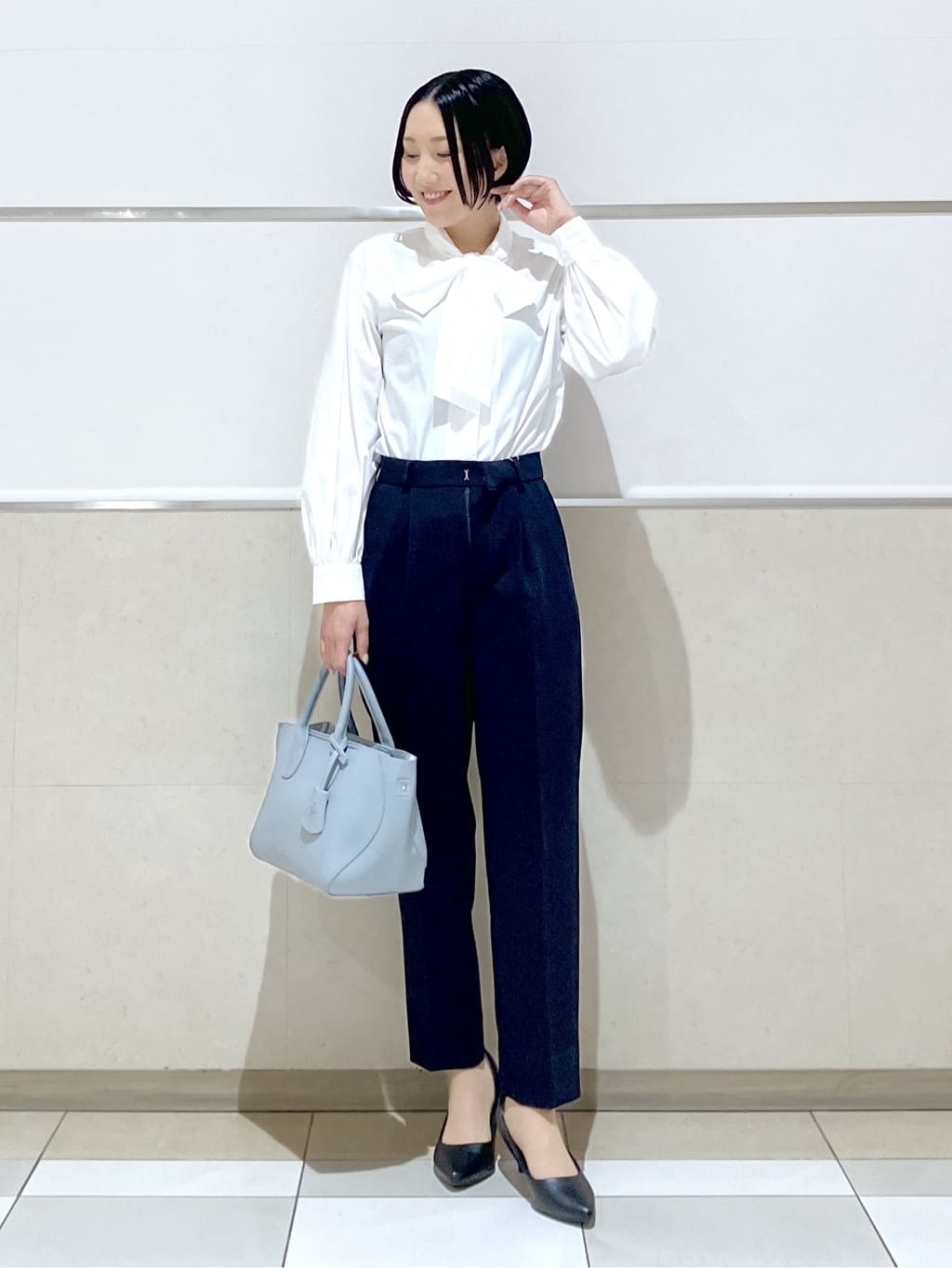 eriko さんの「Dessin｜【入卒/セレモニー/セットアップ可能】ダブルクロステーパードパンツ」を使ったコーディネート