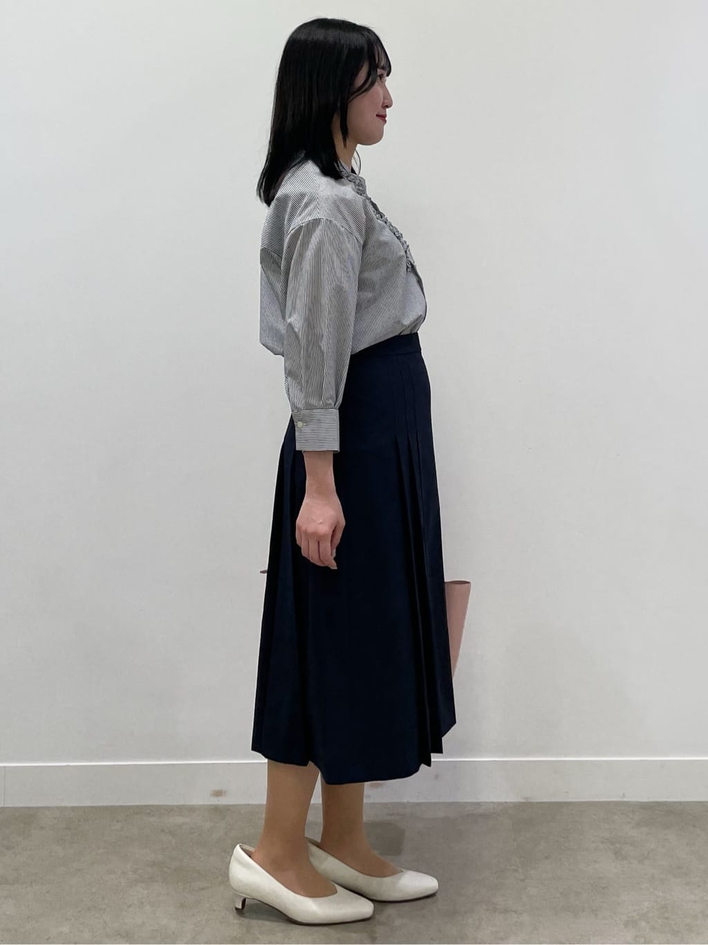 yukariさんの「Reflect｜【接触冷感】八分袖フロントフリルブラウス」を使ったコーディネート