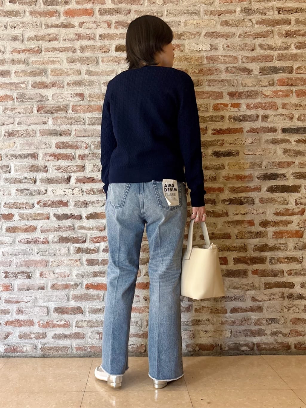 しばさんの「THE SHOP TK｜【POLO BCS 別注】ケーブルカーディガン」を使ったコーディネート