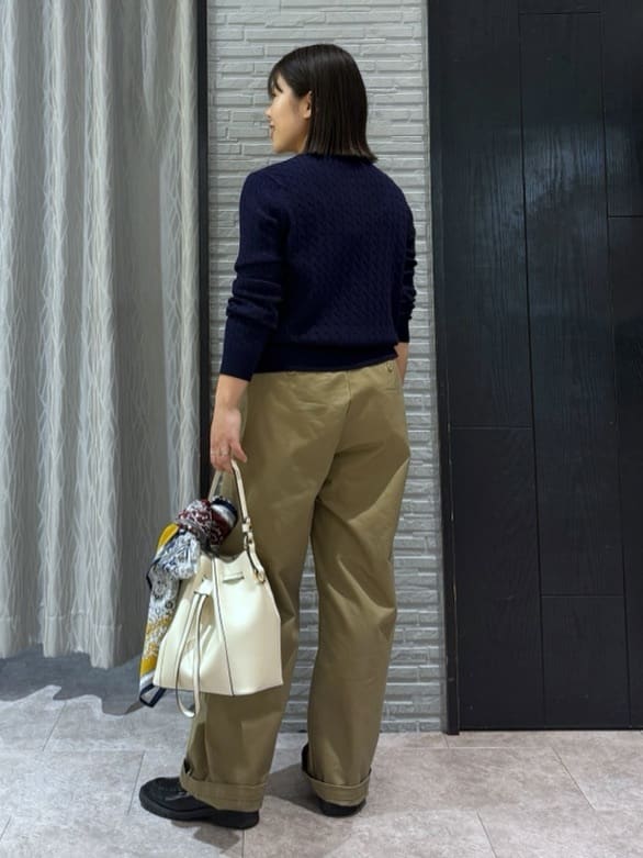 chさんの「THE SHOP TK｜【POLO BCS 別注】ケーブルカーディガン」を使ったコーディネート