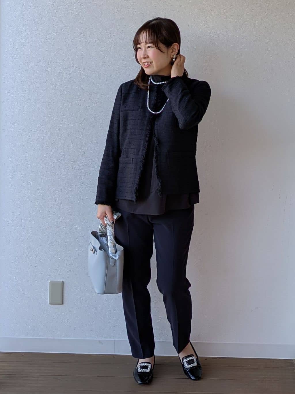 なみきさんの「UNTITLED｜【仕事着/スーツ】ファンシーツイード ジャケット」を使ったコーディネート