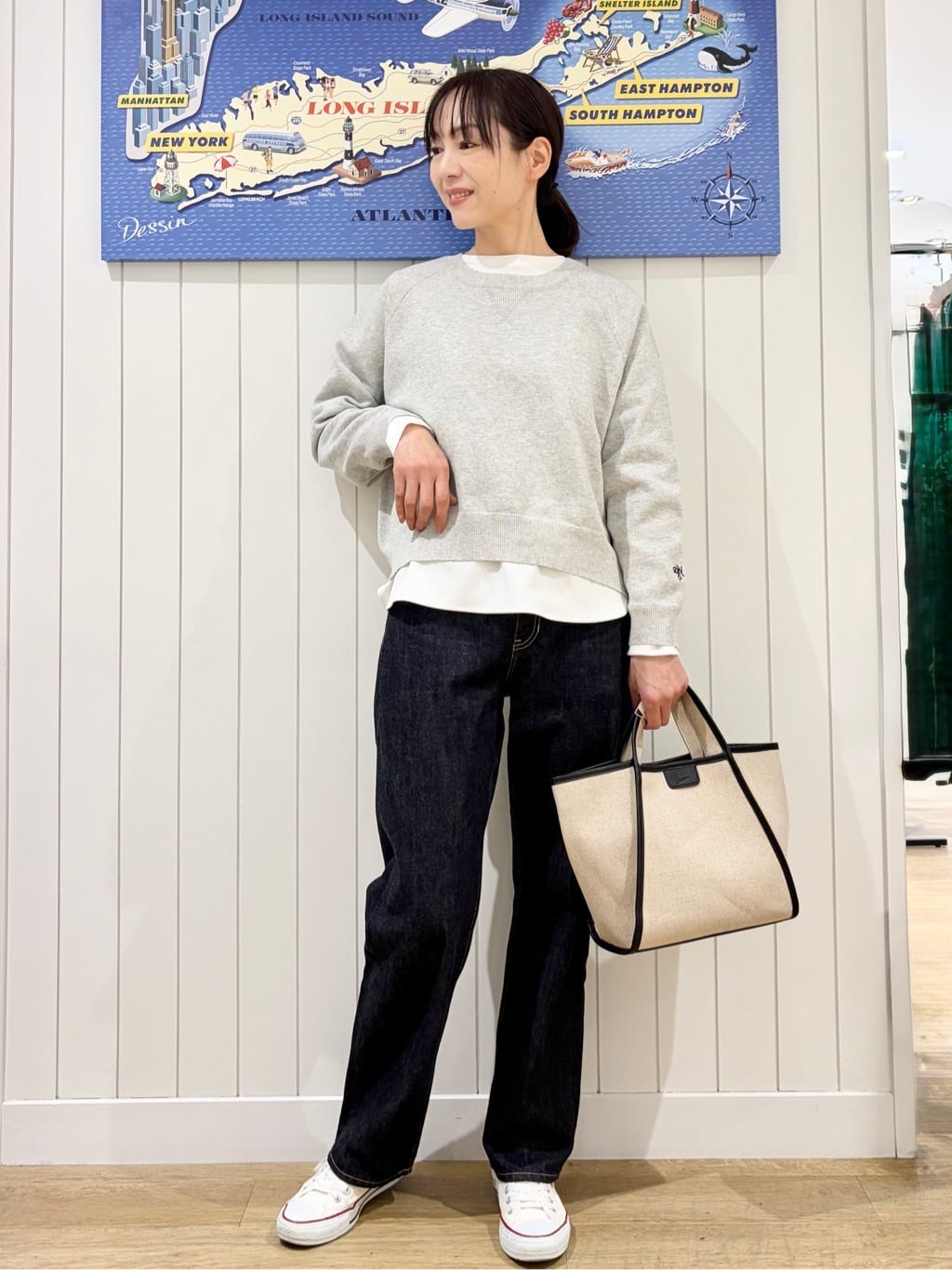 uwatokoさんの「Dessin｜【洗える】スウェットライクニット」を使ったコーディネート