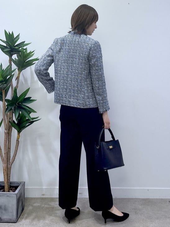 yukaさんの「UNTITLED｜【仕事着/スーツ】ファンシーツイード ジャケット」を使ったコーディネート