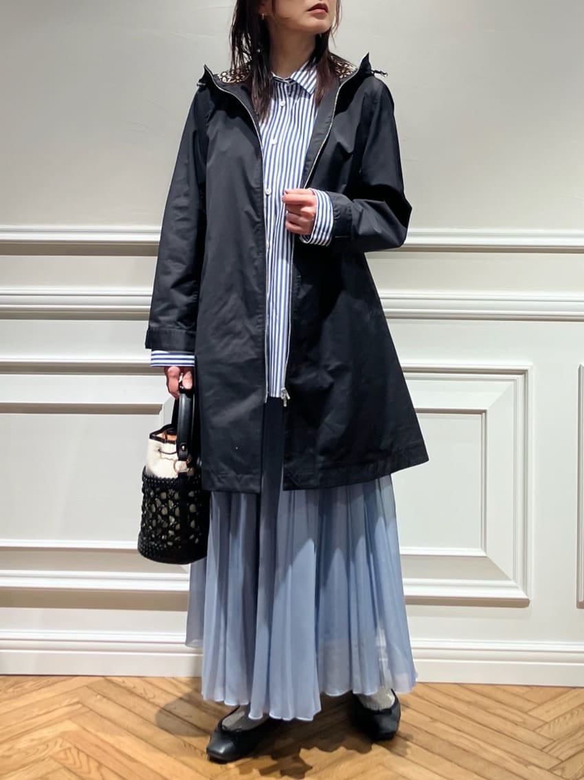 TSUKUIさんの「DRESSTERIOR｜【ウォッシャブル/撥水素材】撥水フーテッドツイルコート」を使ったコーディネート