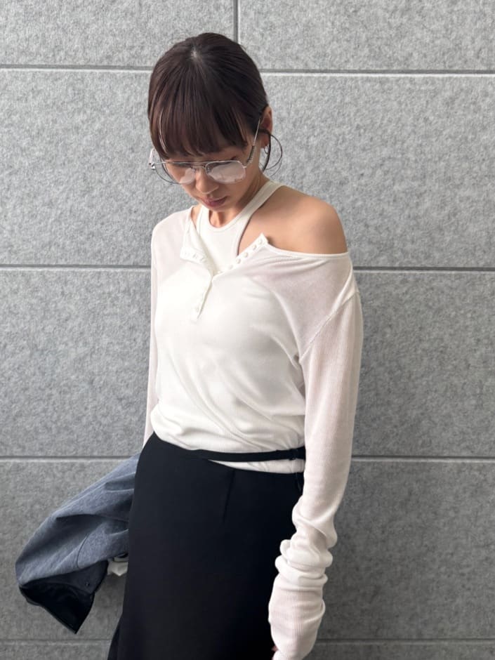 designer yukaさんの「CODE A｜【ReRe】easy－fit long skirt」を使ったコーディネート