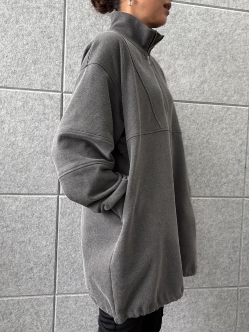 ibuさんの「CODE A｜half zip sweat mini dress」を使ったコーディネート