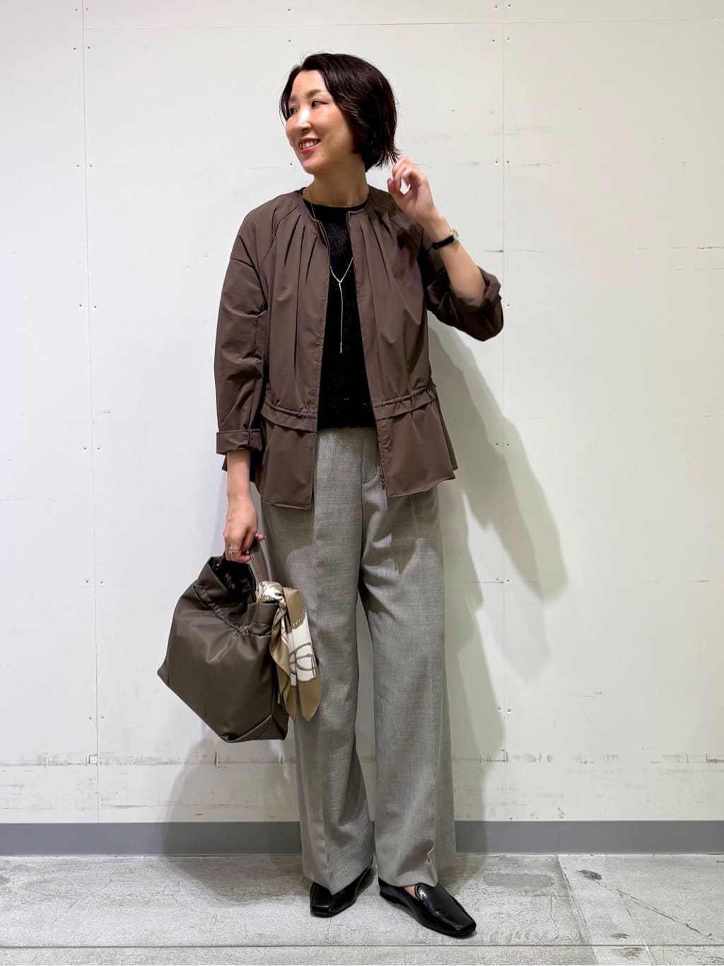 yuriさんの「INDIVI｜ヘアリージャカードトップス」を使ったコーディネート