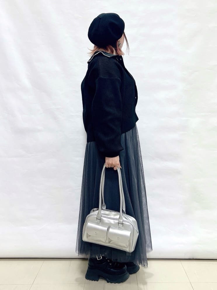 YUIさんの「SHOO･LA･RUE｜襟付きレース風カーディガン」を使ったコーディネート