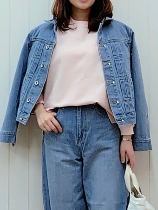 itoさんの「Dessin｜【ユニセックス/2WAY】リバーシブルデニムジャケット」を使ったコーディネート