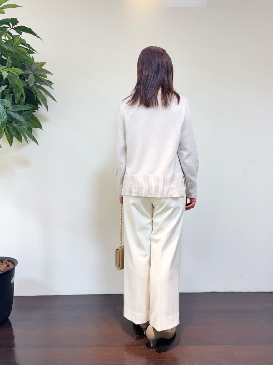 CHISATOさんの「UNTITLED｜【8色展開/洗える】ウールカシミヤ ハイネックニット」を使ったコーディネート