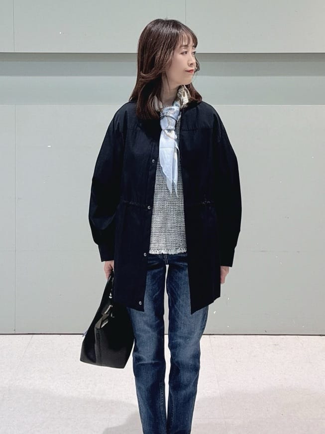 makiさんの「UNTITLED｜◆【洗える】ツイードドルマンブラウス」を使ったコーディネート