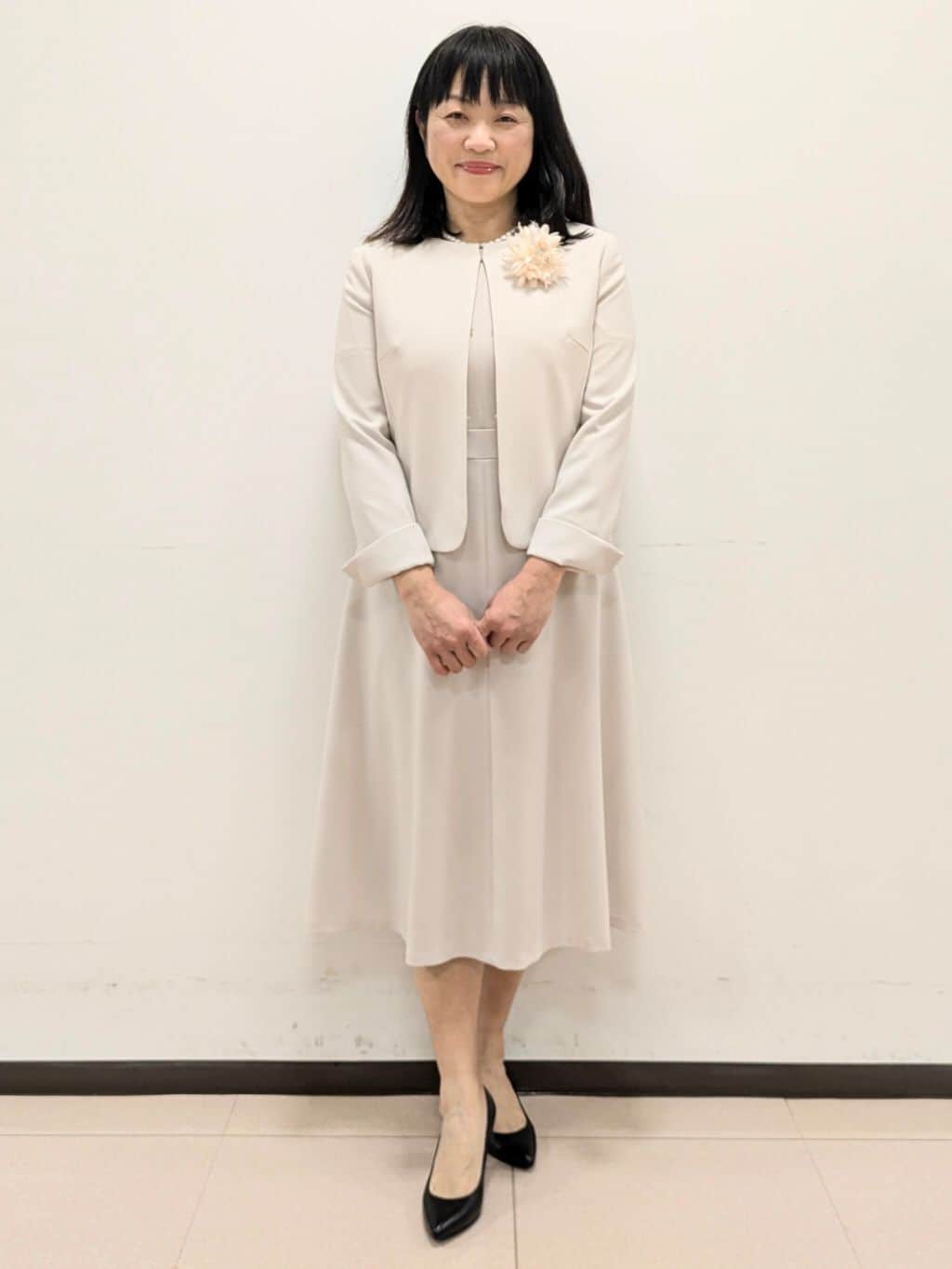 ともさんの「UNTITLED｜【追加/日本製】ブーケフラワーコサージュ」を使ったコーディネート