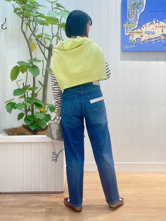 mikaさんの「Dessin｜【ユニセックス/洗える】テーパードシルエット12OZデニム」を使ったコーディネート