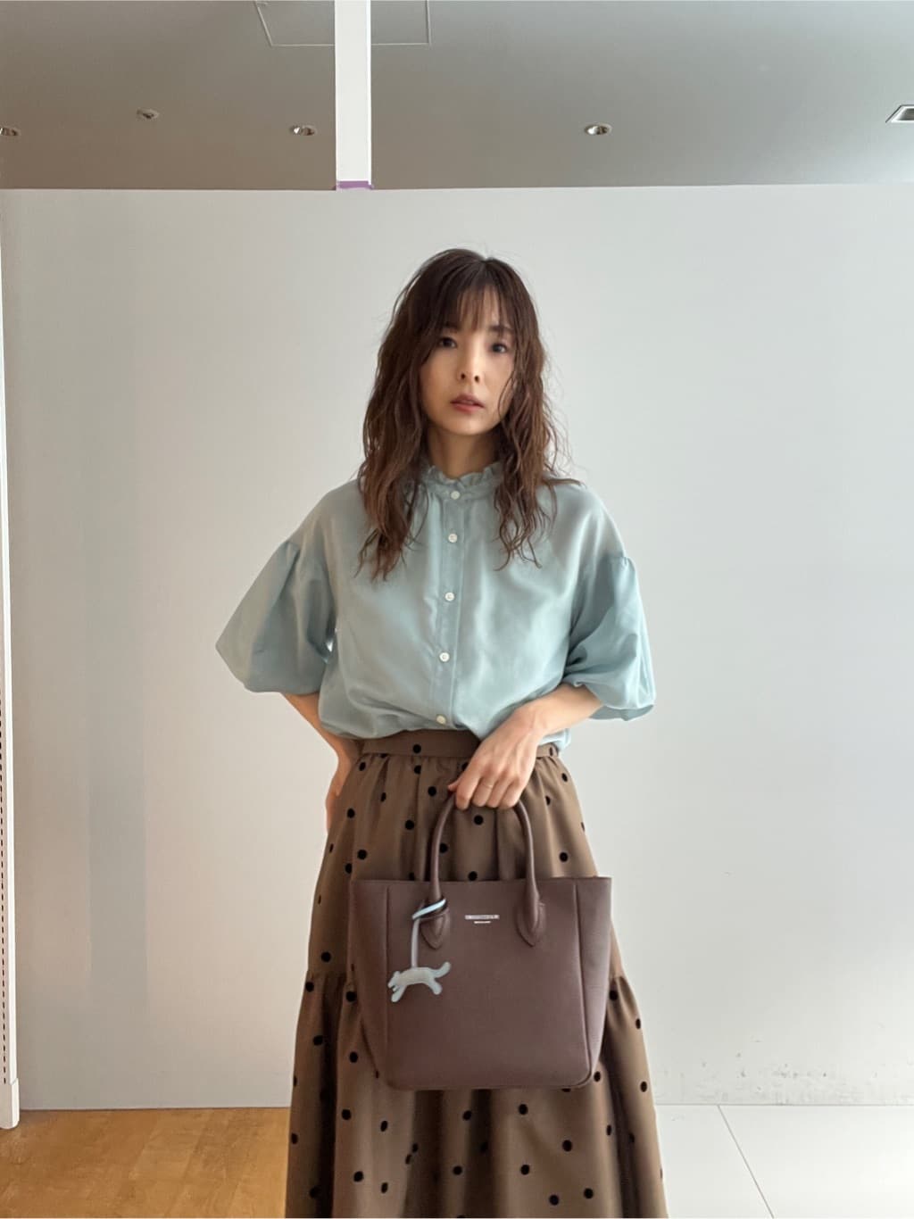 misaさんの「DRESSTERIOR｜【otonaMUSE5月号掲載/日本製】シュリンクレザーミニトート」を使ったコーディネート